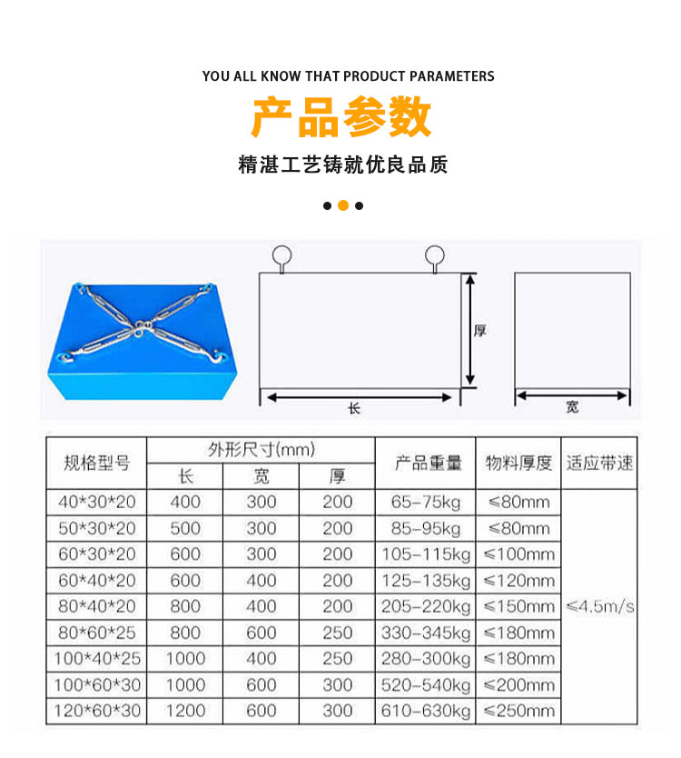 悬挂式除铁器 悬挂式除铁器